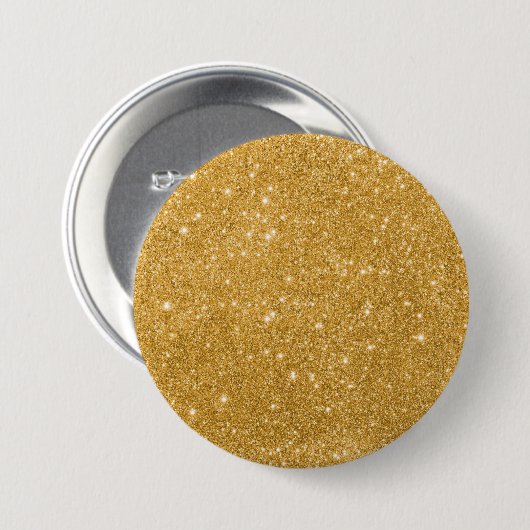 Gold Glitzer Luxus Button (Vorne & Hinten)