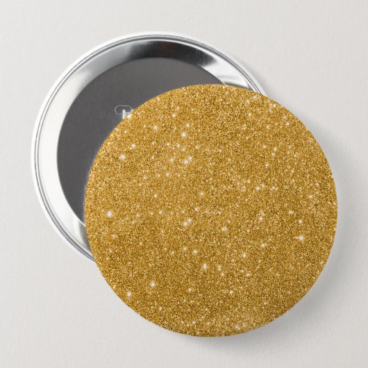 Gold Glitzer Luxus Button (Vorne & Hinten)