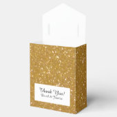 Gold Glitzer Luxus-Gastgeschenk Hochzeit Geschenkschachtel (Geöffnet)