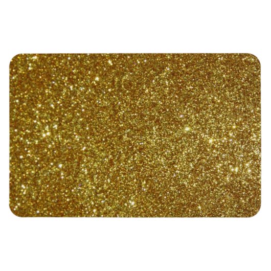 Gold Glitzer Magnet (Horizontal)