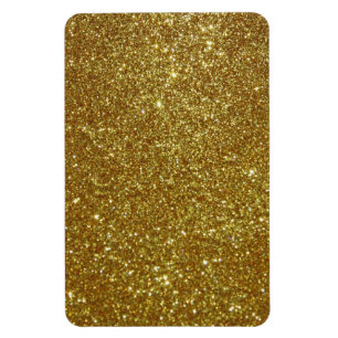 Gold Glitzer Magnet