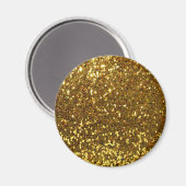 Gold Glitzer Magnet (Vorderseite/Rückseite)