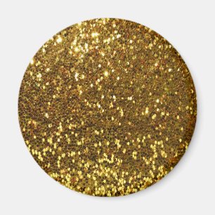 Gold Glitzer Magnet