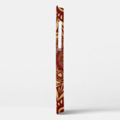 Gold Glitzer mandala Herzen und Wirbel. Case-Mate iPhone Hülle (Rückseite / Links)