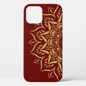 Gold Glitzer mandala Herzen und Wirbel. Case-Mate iPhone Hülle (Rückseite)