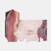 Gold Glitzer Marble Agate Wedding Geschenkschachtel (Ungefaltet)