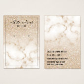 Gold Glitzer Marble Ombre Earring Display Card (Vorne & Hinten)