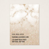 Gold Glitzer Marble Ombre Logo Necklace Display (Rückseite)