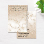 Gold Glitzer Marble Ombre Necklace Display Card (Schreibtisch)
