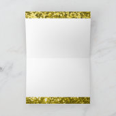 Gold Glitzer Mazel Tov Herzlichen Glückwunsch Karte (Innenseite)