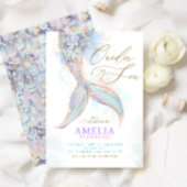 Gold Glitzer Meerjungfrau Schwanz ONEder Sea Gebur Einladung