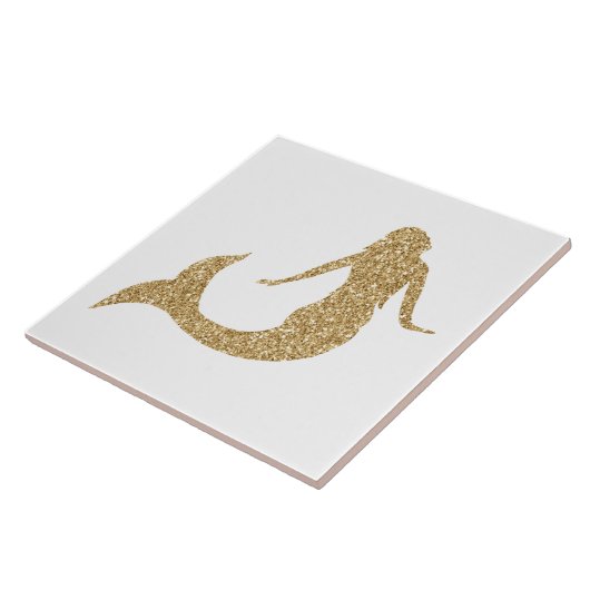 Gold Glitzer Mermaid Fliese (Seite)