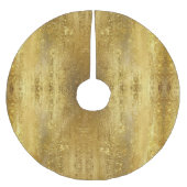 Gold Glitzer Metallic Polyester Weihnachtsbaumdecke (Vorderseite)