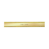 Gold Glitzer Moderner Kalligrafie Script Glamour Einladungsbanderole (Flach)