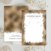 Gold Glitzer Modernes Lux Ohrringe Schmuckstück Di Visitenkarte