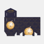 Gold Glitzer, Mond aus Käse, Babydusche Geschenkschachtel (Ungefaltet)