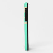 Gold Glitzer, Monstera, Case-Mate iPhone Hülle (Hinten/Links)