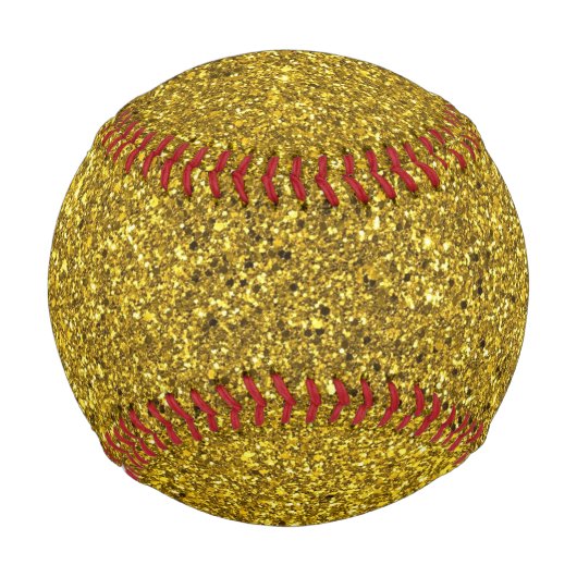 Gold-Glitzer-Muster Baseball (Rückseite)