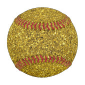 Gold-Glitzer-Muster Baseball (Vorderseite)