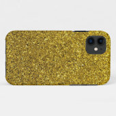 Gold-Glitzer-Muster Case-Mate iPhone Hülle (Rückseite (Horizontal))