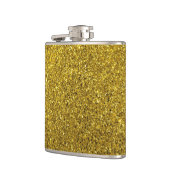 Gold-Glitzer-Muster Flachmann (Links)