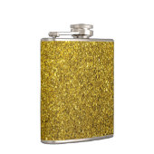 Gold-Glitzer-Muster Flachmann (Rechts)