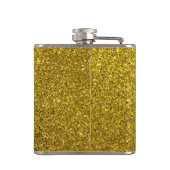 Gold-Glitzer-Muster Flachmann (Rückseite)