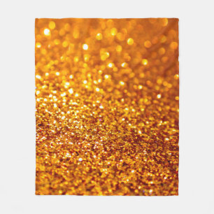 Gold-Glitzer-Muster Fleecedecke