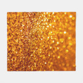 Gold-Glitzer-Muster Fleecedecke (Vorderseite (Horizontal))