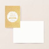 Gold-Glitzer-Muster Folienkarte (Anzeige)