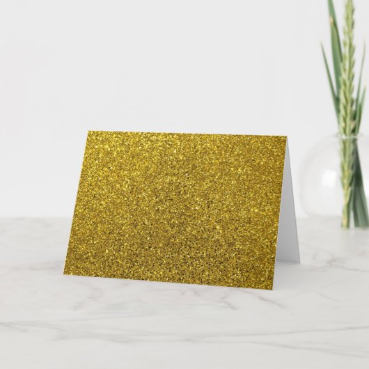 Gold-Glitzer-Muster Karte (Vorderseite)