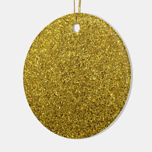 Gold-Glitzer-Muster Keramik Ornament (Links)