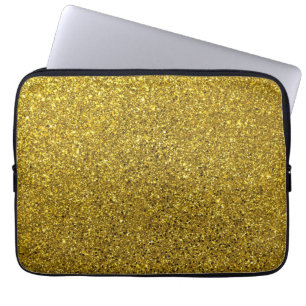Gold-Glitzer-Muster Laptopschutzhülle