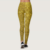 Gold-Glitzer-Muster Leggings (Rückseite)