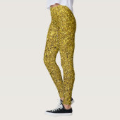 Gold-Glitzer-Muster Leggings (Links)