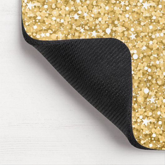 Gold-Glitzer-Muster Mousepad (Ecke)