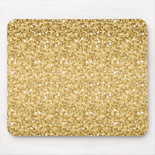 Gold-Glitzer-Muster Mousepad (Vorne)