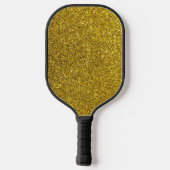 Gold-Glitzer-Muster Pickleball Schläger (Rückseite)