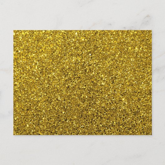 Gold-Glitzer-Muster Postkarte (Vorderseite)