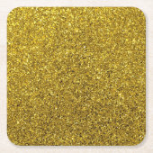 Gold-Glitzer-Muster Rechteckiger Pappuntersetzer (Vorderseite)