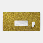 Gold-Glitzer-Muster Schreibtischunterlage (Tastatur & Maus)