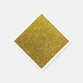 Gold-Glitzer-Muster Serviette (Ecke)