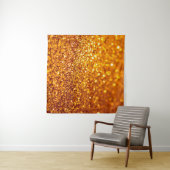 Gold-Glitzer-Muster Wandteppich (Beispiel (Horizontal))