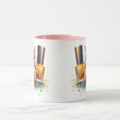 Gold Glitzer Nageltechniker Tasse (Zentrum)