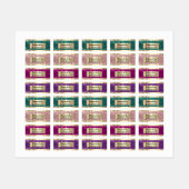 Gold Glitzer Name Werbeaktion Online Shop Etiketten (Blatt)