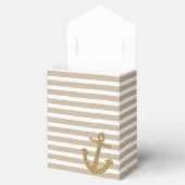 Gold Glitzer Nautical Anchor Geschenkschachtel (Geöffnet)