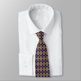 Gold Glitzer Navy Blue Elegante Krawatte
