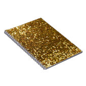 Gold Glitzer Notizblock (Rechte Seite)