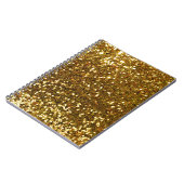 Gold Glitzer Notizblock (Linke Seite)