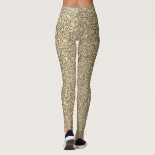 Gold Glitzer Ombre Funkelnd Modern Stilvoll Leggings